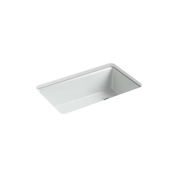 Kohler Kitchen Sink, Undermount Mount, 5 Hole, Ice Gray 5871-5UA3-95 - main